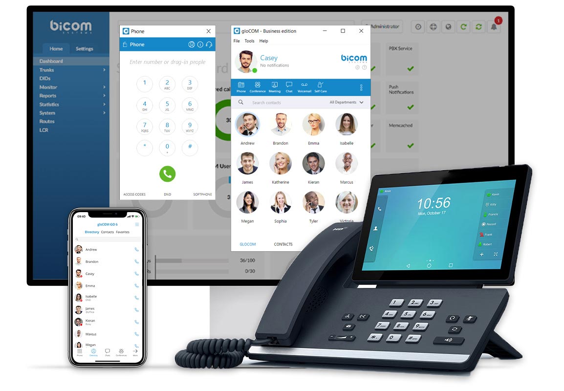 gloCOM GO VoIP App on Multiple Devices
